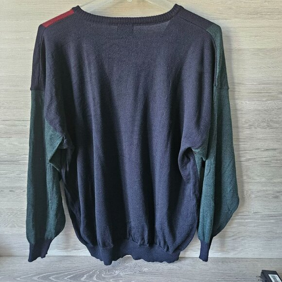 Royal New Zealand 100% Merino Wool Super Soft V-Neck Sweater XXL Vintage 90s - Picture 8 of 11